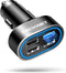 TECKNET USB Car Charger 54W 4-Port Car Phone Charger Adapter QC 3.0 Port Cigarette Lighter Charger Fast Charging Adapter Compatible with iPhone 15...