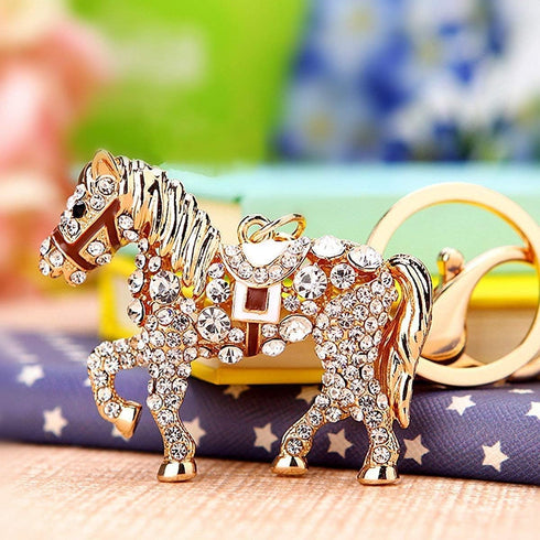 Hyning horse shape Women and Grils Opal Keychain/car Key Pendant...