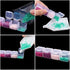 3 Pack 28 Grids Clear Plastic Organizer Box Plastic Jewelry Box Movable Dividers Earring Storage Containers Diamond Painting Storage Case for Cros...