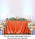 ShinyBeauty 60x102-Inch-Orange-Sequin Rectangular Tablecloth for Party Cake Dessert Table (Orange)...