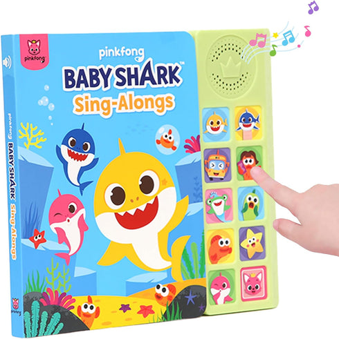 Baby Shark Sing-Alongs 10 Button Sound Book | Baby Shark Toys | Learning & Education Toys | Interactive Baby Books for Toddlers 1-3 | Gifts for Bo...