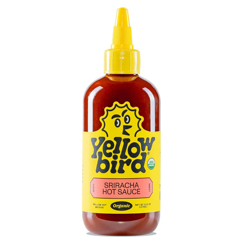 Organic Sriracha Hot Sauce by Yellowbird - Organic Chili Pepper Sauce with Red Jalapenos, Agave and Garlic - Plant-Based, Gluten Free, Non-GMO - H...