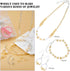 Premium Glass Crystal Beads for Bracelets Making Kit, 250pcs Showy Gold Crystal Beads for Jewelry Making Kit, 4/6/8mm Crystal Beads & Bead Assortm...