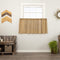VHC Brands Primitive Farmhouse Kitchen Window Curtains-Tobacco Cloth Fringed Tier Pair, Set 24x36, Khaki Tan...