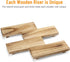 Paulownia Wood Riser for Home Decor, Small Plant Stands, Decorative Wood Risers, Wood Pedestal Stand, Rustic Wooden Trays for Kitchen Counters (11...
