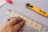 OLFA 1" x 12" Frosted Advantage Acrylic Ruler (QR-1x12) - Non Slip 1x12 Inch Acrylic Ruler with Grid for Quilting, Sewing, Cutting Fabric, & Craft...