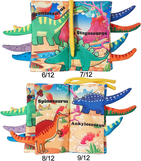 Baby Plush Cloth Book Toy ,Soft Crinkle Books for Babies, Non Toxic Fabric Touch and Feel Crinkle Cloth Books Early Educational Stimulation Toys f...