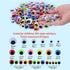 6mm-20mm Wiggle Eyes Self-Adhesive for Craft Stickers, Black and Colorful Googly Eyes for DIY Scrapbooking...