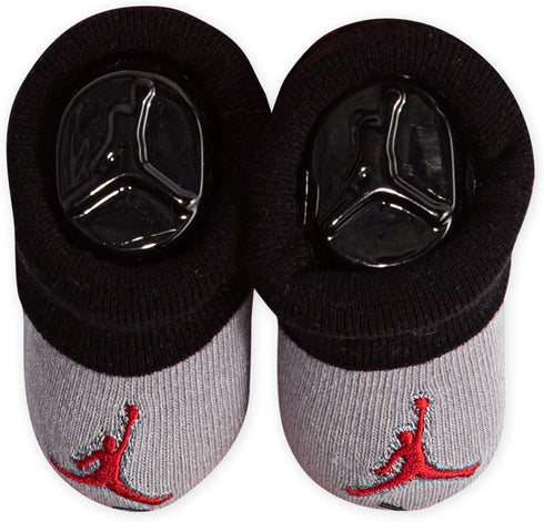 Nike Jordan Infant Baby Hat and Booties Set (Black(LJ0102-K41)/Red, 0-6 Months)...