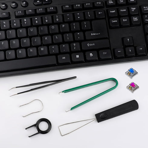 Keycap Remover Tools Kit, 5PCS Keycap Switch Puller Keyboard Cleaning Tools Switch Puller with Keycap Tweezers for Mechanical Keyboard DIY...