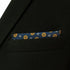 S&W SHLAX&WING Classic Handkerchief for Men Blue Orange Flower Pocket Square 12.6"...