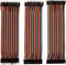 FULARR 120Pcs Premium 20cm Multicolored Dupont Wire Kit, 40pin Male to Male, 40pin Female to Female, 40pin Male to Female, Breadboard Jumper Wire ...