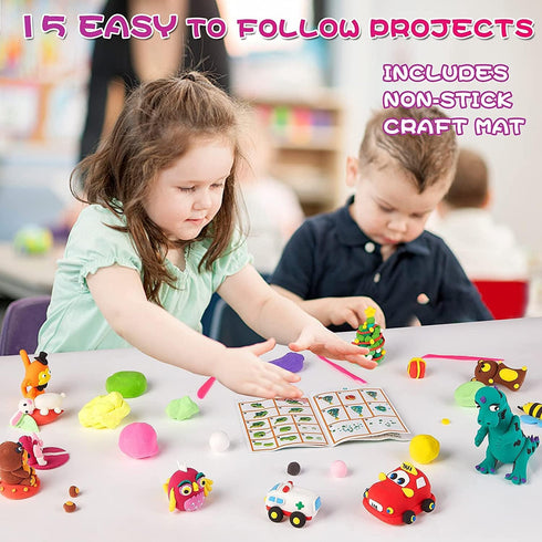CiaraQ Modeling Clay Kit - 36 Colors Air Dry Ultra Light Clay, Safe & Non-Toxic, Great for Kids...