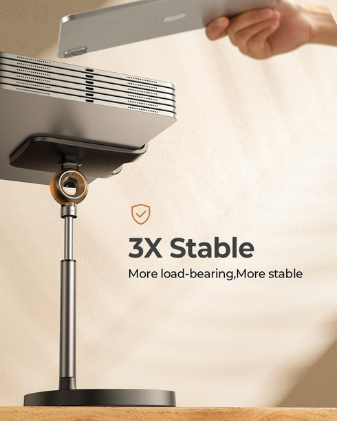 LISEN Cell Phone Stand Adjustable Phone Holer for Desk, Home Office Desk Accessories for iPhone 15 Stand Essentials Organization Fits All Mobile P...