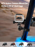 UTV Camera Mount for GoPro & More, Aluminum Bracket Fits 1.75"-2" Roll Cage on Polaris RZR, 360° Rotation UTV Camera Holder Compatible with Insta3...