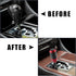 X AUTOHAUX Automatic Universal Manual Gear Stick Shift Knob Transmission Gear Lever Stick Shifter Handle Carbon Fiber Pattern Red...