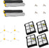 Extractor Roller Side Brushes & Hepa Filters Replenishment Kit Compatible with iRobot Roomba 800 900 Series 805 860 861 870 871 880 890 891 960 98...