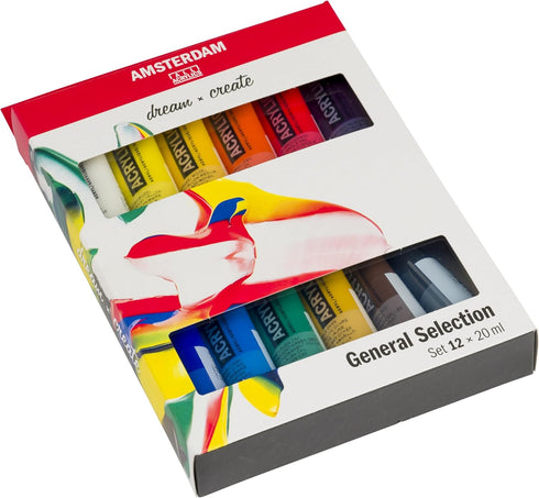 Amsterdam Acrylic Standard Series Paint Set 12x20milliliter...
