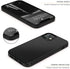 Tasikar Compatible with iPhone 12 Mini Case Carbon Fiber Leather Design with TPU Hybrid Slim Case (Black)...