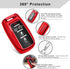 QBUC for RAM Key Fob Cover with Keychain Clip Soft TPU Key Case Compatible with 2019 2020 2021 2022 Dodge Ram 1500 2500 3500 4500 5500 Smart Remot...