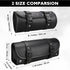 Neween Motorcycle Tool Bag, Motorcycle Fork Bag PU Leather Universal Saddlebag Front Fork Handlebar Sissybar Storage Roll Pouch for Sportster, Sco...
