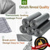 4 Gallon Trash Bag, Small Trash Bags, 15 Liter Dark Gray Garbage Bags, 100 Count...