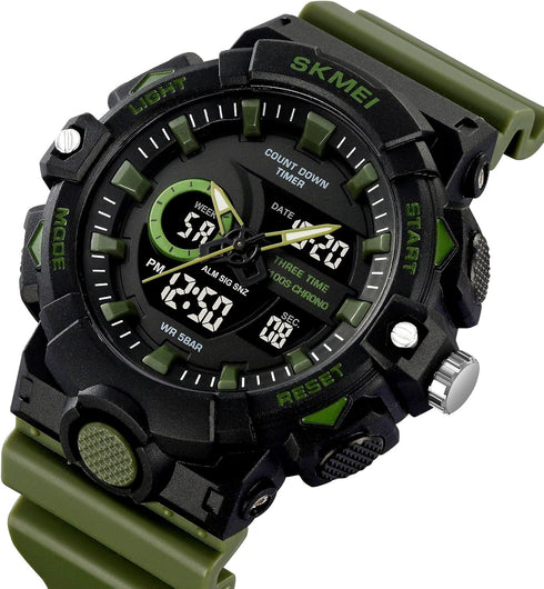 FANMIS Mens Military Multifunction Digital LED Watch Electronic Waterproof Alarm Quartz Sports Watch...