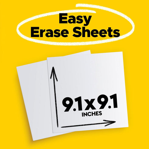 Post-it Easy Erase Permanent Marker Whiteboard Surface, 9.1 in x 9.1 in...