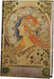 Exclusive Personal Journal for Women, Gilded Hardcover Notebook, 256 Full Color Pages, 5x7 Small Fancy Notebook, Alphonse Mucha Zodiac, Unique Gif...