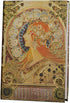 Exclusive Personal Journal for Women, Gilded Hardcover Notebook, 256 Full Color Pages, 5x7 Small Fancy Notebook, Alphonse Mucha Zodiac, Unique Gif...