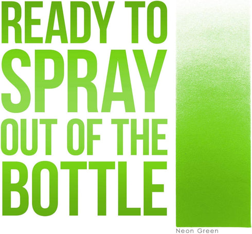 U.S. Art Supply Ready to Spray Neon Green Fluorescent Special Effects Acrylic Airbrush Paint- 8oz Bottle, Professional Grade Non-Toxic Water-Based...
