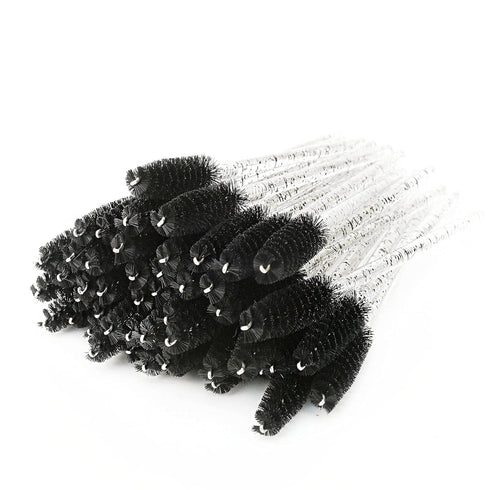 i-Laesh Crystal Mascara Sticks, Disposable Eyebrow Eyelash Brushes for Eyelash Extensions, Eyelash Makeup Tool, Pack of 100 (Black)...