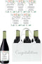 Milestone Wine Labels and Gift Bag: 6 Bottle Congratulations Wedding Wine Crate with Wedding Milestone Stickers (Wine Labels and Case)...