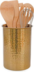 Darware Hammered Gold Kitchen Utensil Holder / 7-Inch Tool Caddy, Store All Your Wooden Spoons, Spatulas, & More...