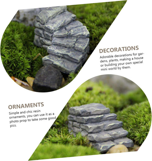 10pcs Micro Landscape Stairs Fairy Garden Figurines Resin Micro Figurines Mini Landscape Ornament Micro Landscape Decor Micro Landscape Ornaments ...