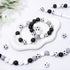 JarThenaAMCS Soccer Silicone Beads for Keychain Making Kit with 114Pcs 15mm Black White Gray DIY Silicone Beads Tassels Key Rings for Home Office ...
