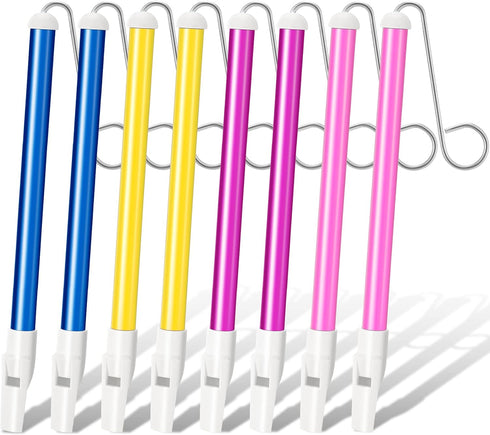 8 Pack Slide Whistle Kids Slide Instrument Plastic Slide Whistle Party Birthday Favors Musical Games Educational Party Welcome Back to School Part...