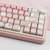 Hyekit PBT Keycaps for Mechanical Keyboard - 145 Keys Pink Pig Keycaps, Dye-Sublimation Cute Keycaps MOA Profile Custom Keycaps for Cherry Gateron...