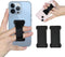 Phone Grip Holder for Hand, Universal Finger Strap Phone Holder, Finger Selfie Grip Compatible with Most Smartphones (PU Black) - 2Pack...