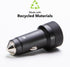 mophie 60W Dual USB-C Car Charger, Universal AUX Compatibility, LED Indicator, Fast Charging, Multi-Device...
