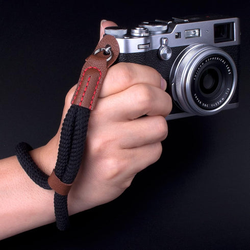 Black Camera Hand Wrist Strap Compatible with Fujifilm X-T30 X-T4 X-T3 X-T20 X-T2 X70 X-Pro2 X-E3 X30 XQ2 X100F A6100 A6600 A6400 A6000 A6300 A650...