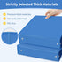 SUNEE 3 Ring Binder 2 Inch 1 Pack, Clear View Binder Three Ring PVC-Free (Fit 8.5x11 Inches) for School Binder or Office Binder Supplies, Blue Bin...