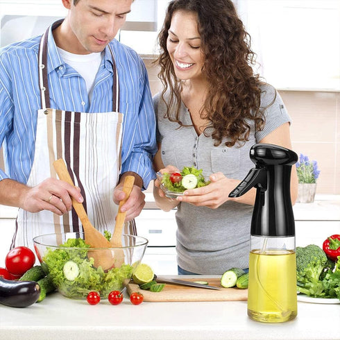 Portable Oil Dispenser Bottle Spray Mister, Olive Oil Sprayer for Cooking - 210ml Refillable Food Grade Oil Vinegar Spritzer Sprayer Bottles...