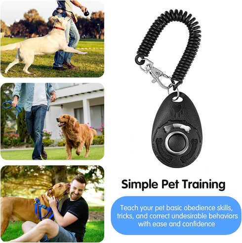 2 in 1 Dog Treat Pouch with Training Clicker, Silicone Treat Bag with Dog Waste Bag Dispenser, Waist Belt for Pet Training, Stronger Magnetic Clos...