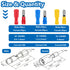 smseace 160PCS Insulated Bullet Connectors Assortment Kit 22-10AWG Bullet wire connectors Female&Male Bullet Connector for Automotive Boat Stereo ...