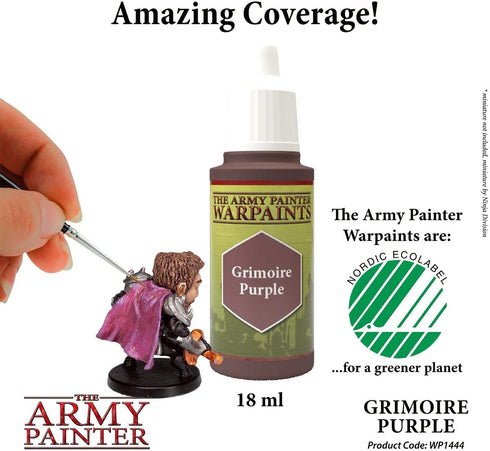 The Army Painter Grimoire Purple Warpaint - Acrylic Non-Toxic Heavily Pigmented Water Based Paint for Tabletop Roleplaying, Boardgames, and Wargam...