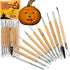Pumpkin Carving Kit (21 Tool Set) w 11 Double Sided Pieces - Halloween Professional Sculpting, Cutting and Carving Knife Supplies for Fall Jack-O-...