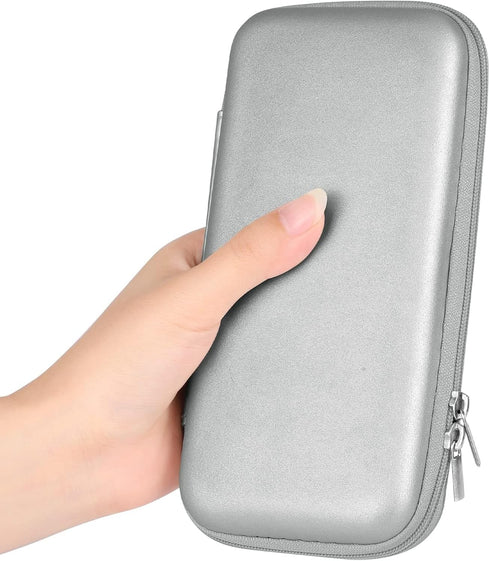 iMangoo Shockproof Travel Essentials Organizer Case, Small Accessories Hard Protective Pouch Electronics Purse for Women Men Zipper Tech Cord Cabl...