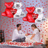 KatchOn, Huge 40x30 Inch Teddy Bear 'I Love You' Balloons - Pack of 2, Red, Romantic-Themed Balloons for Valentine's Day, Anniversary, Romantic Ni...