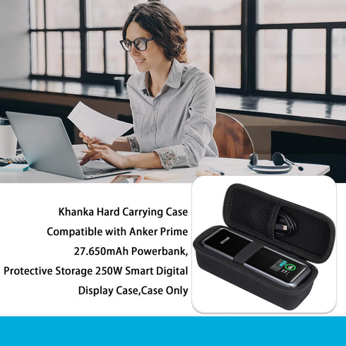 khanka for Anker Prime Power Bank 27650mAh 250W Traveling Case...